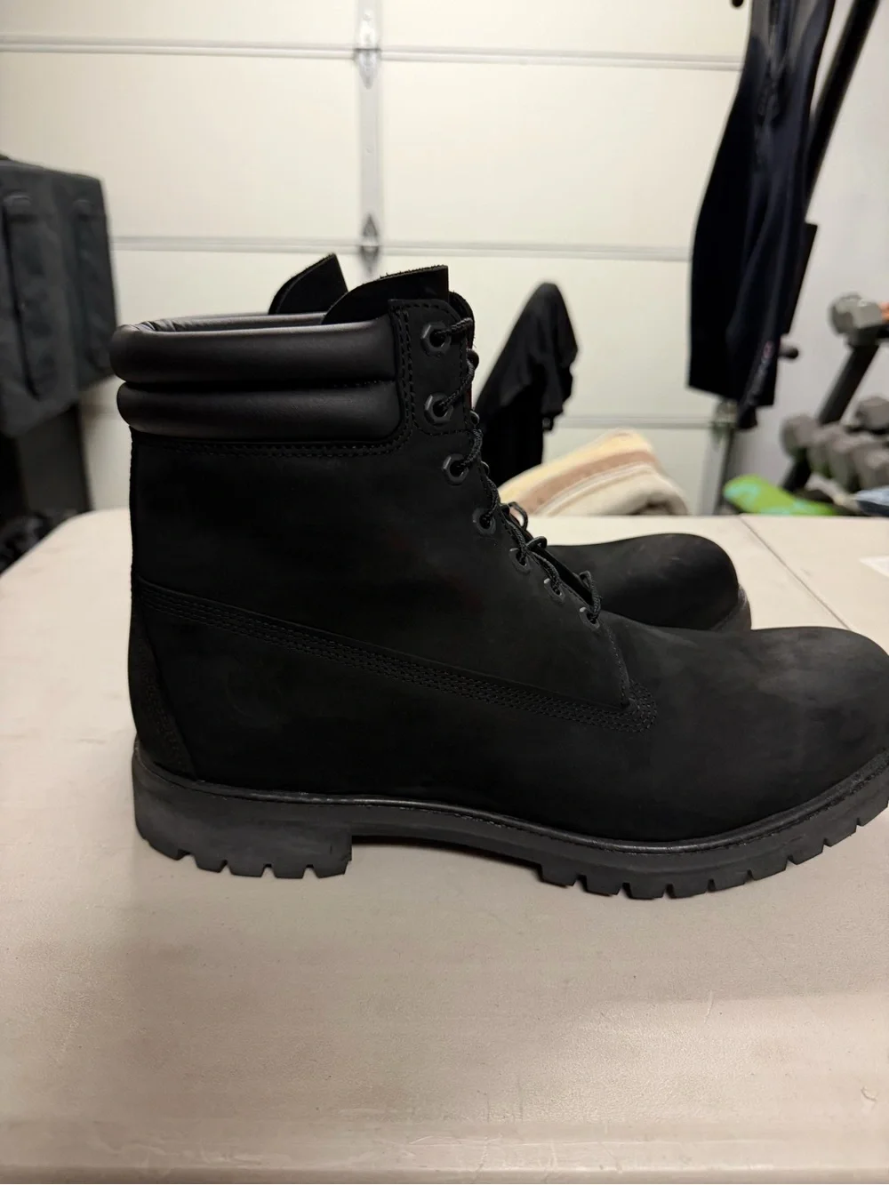 Timberland with ortho light Men's Black Lace-Up Padded Collar Boots waterproof